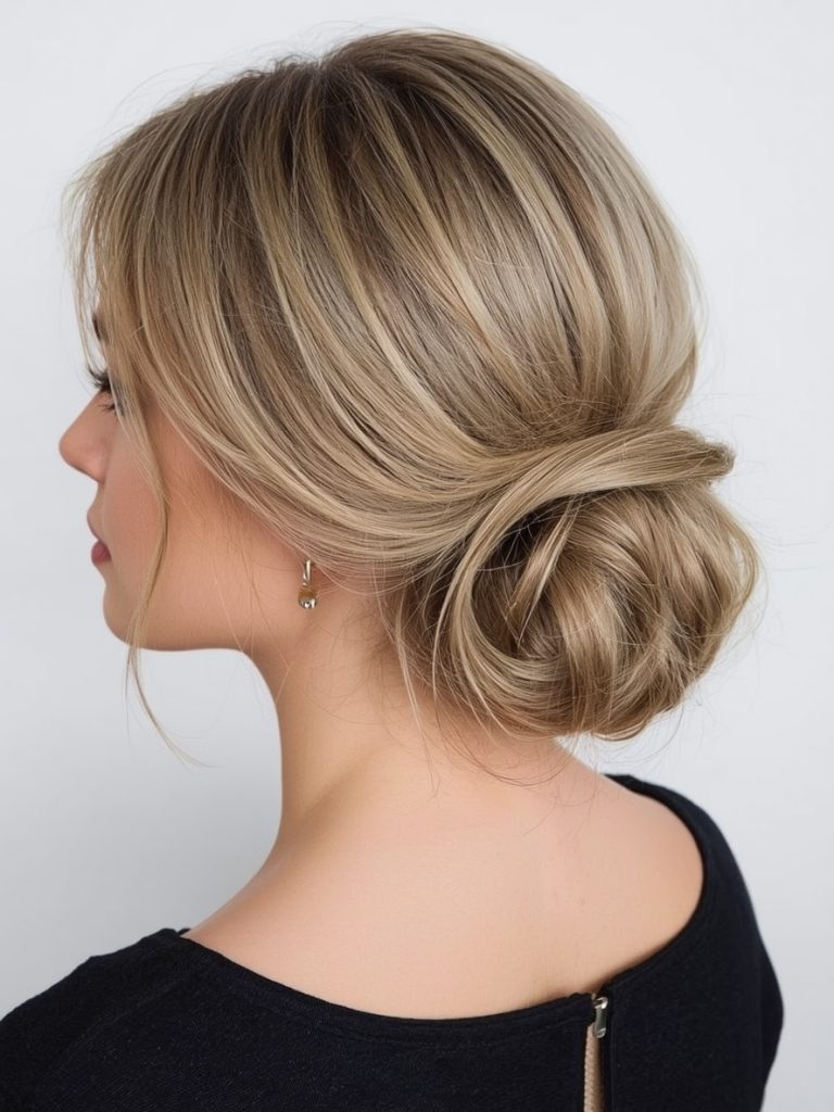 Shoulder Length Hair Thin Fine: Space Buns