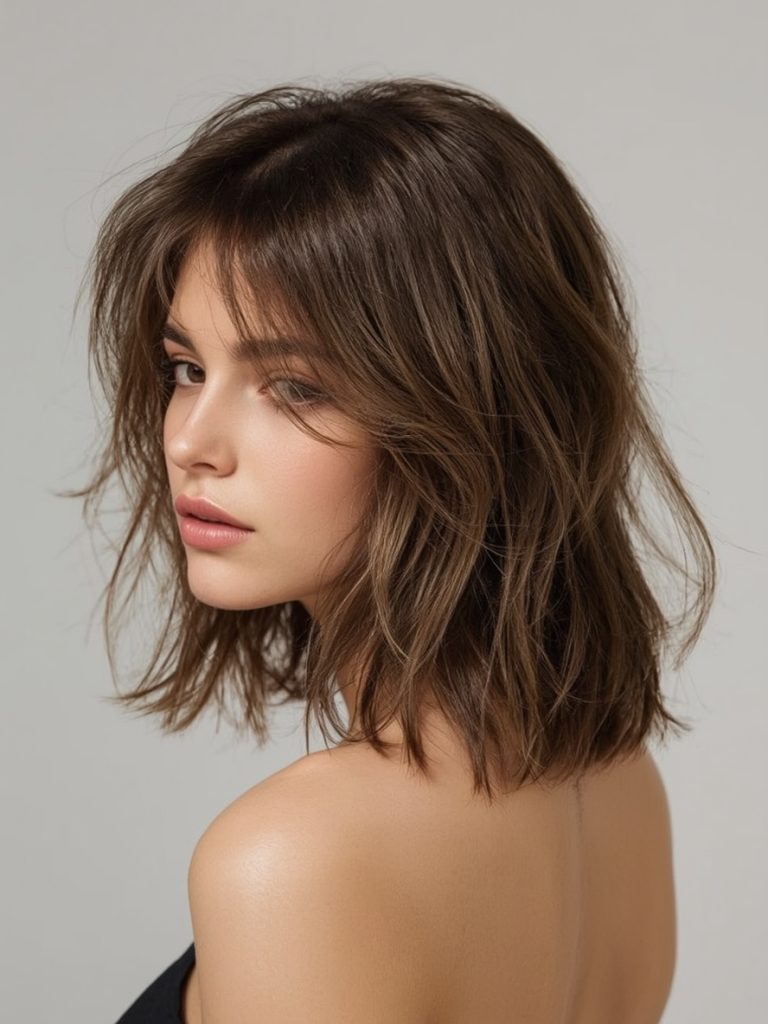 Shoulder Length Voluminous Curls for Thin Fine Hair