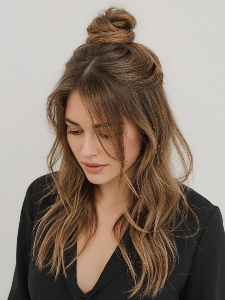 Shoulder Length Textured Ends for Thin Fine Hair