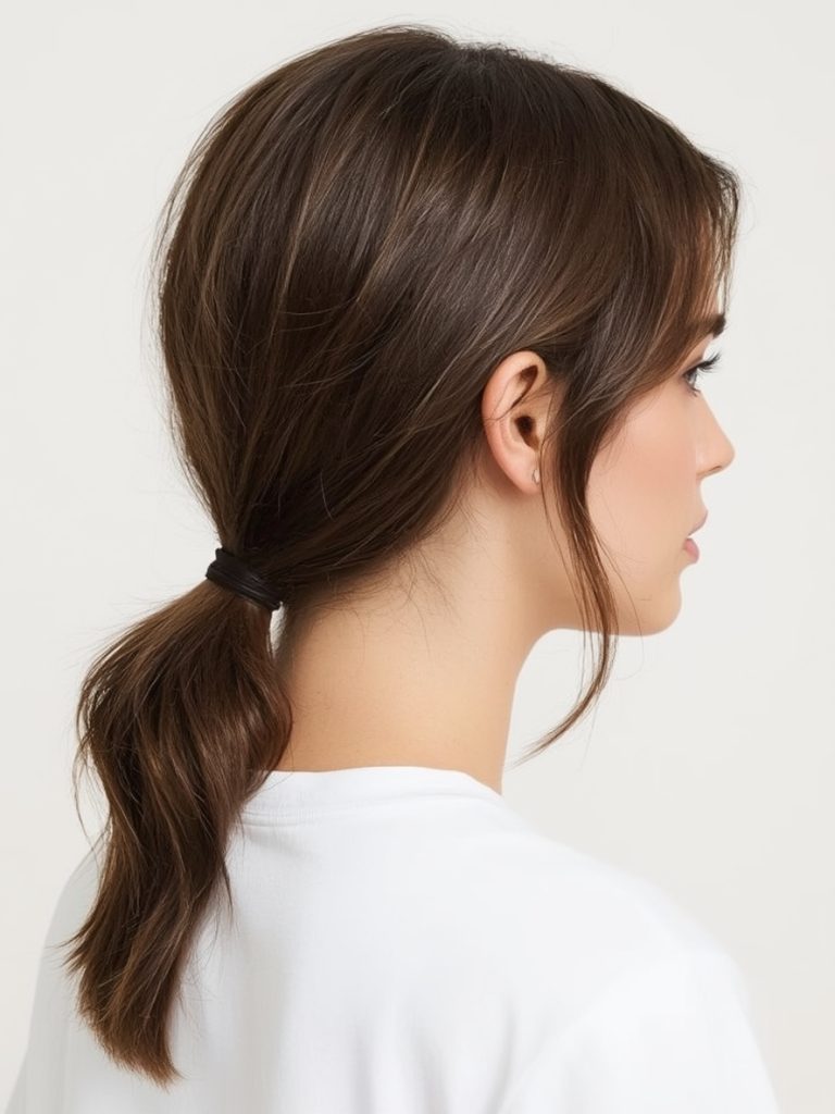 Shoulder Length Hairstyle with Beach Waves for Thin Fine Hair