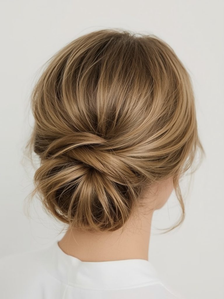 Braided Updo with Face-Framing Tendrils Bridesmaids Hairstyles