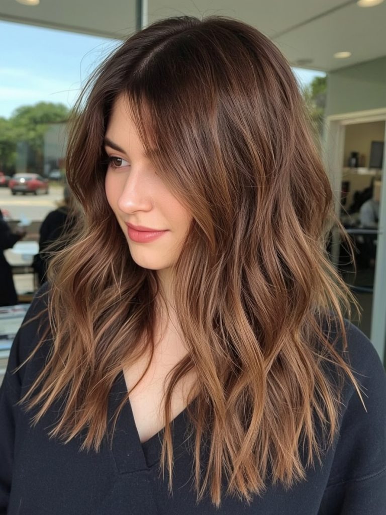 Chocolate Copper Hair: Copper Streaks