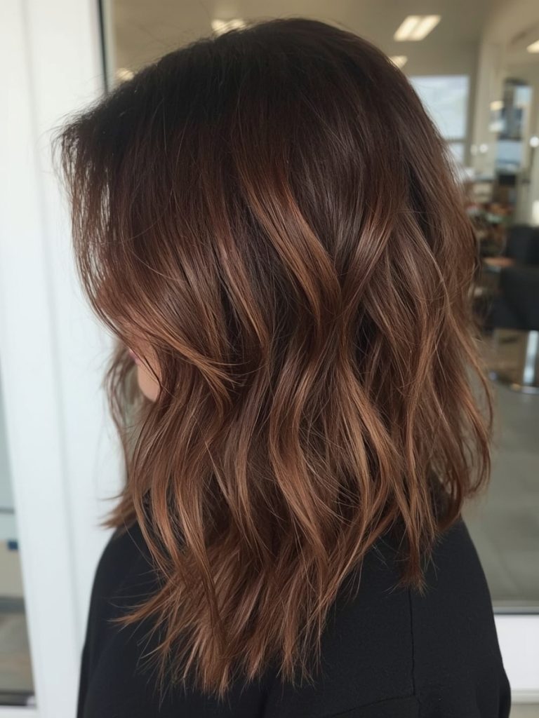 Chocolate Copper Hair: Dark Roots with Copper Ends