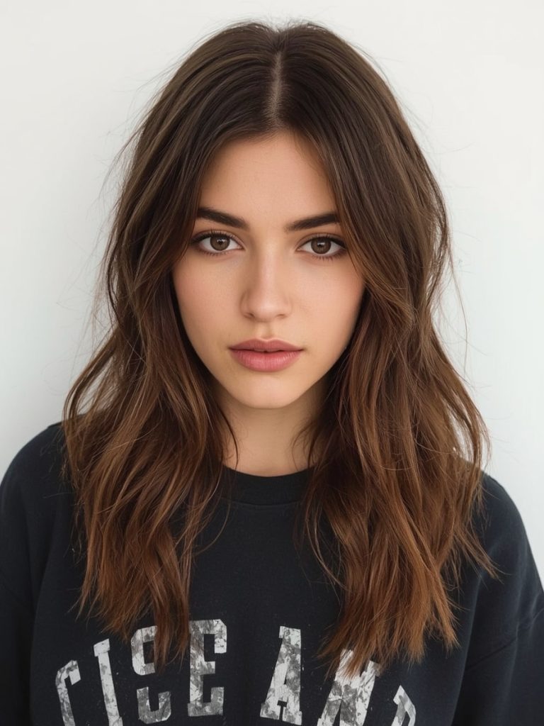 Chocolate Copper Hair: Root Smudge