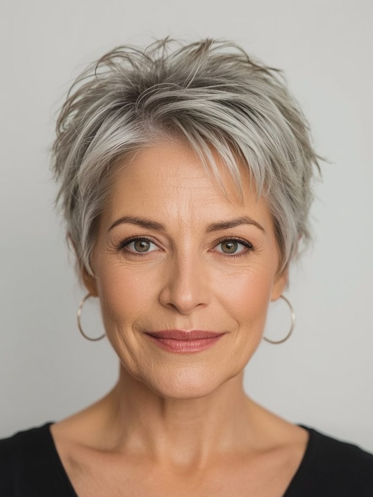 The Blunt Spike: A Spiky Pixie Haircut Spikes