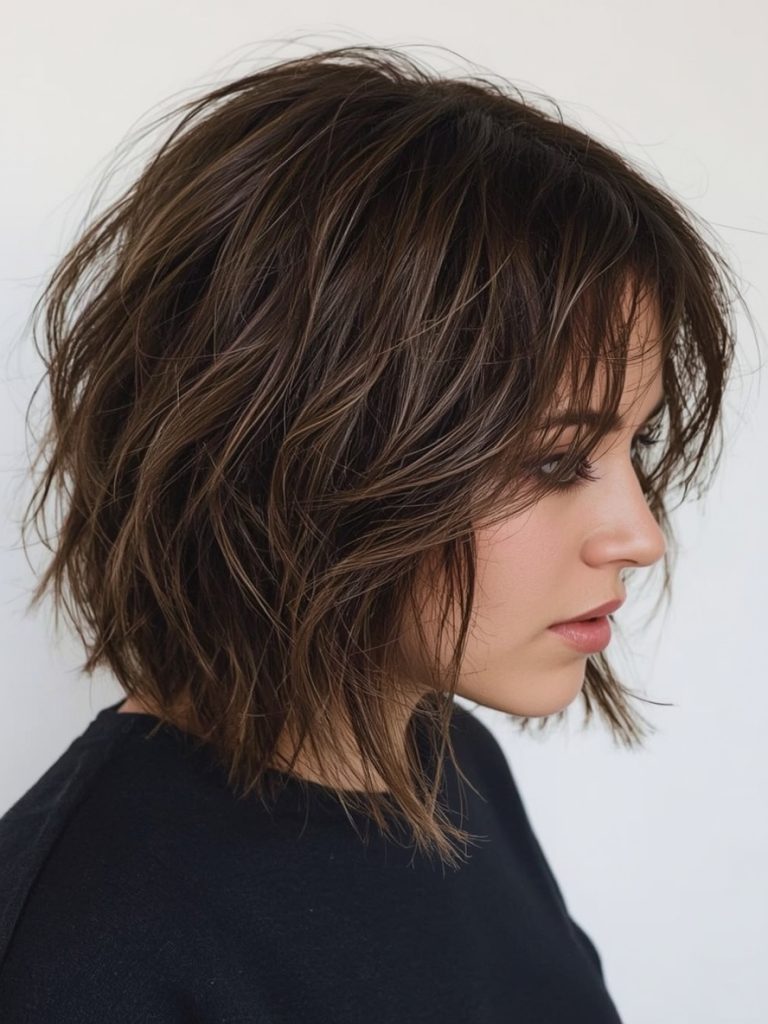 Shoulder Length Sleek and Straight Hairstyle for Thin Fine Hair