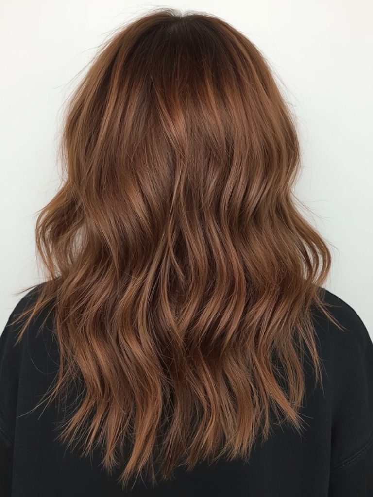 Chocolate Copper Hair: Full Head Foil Highlights