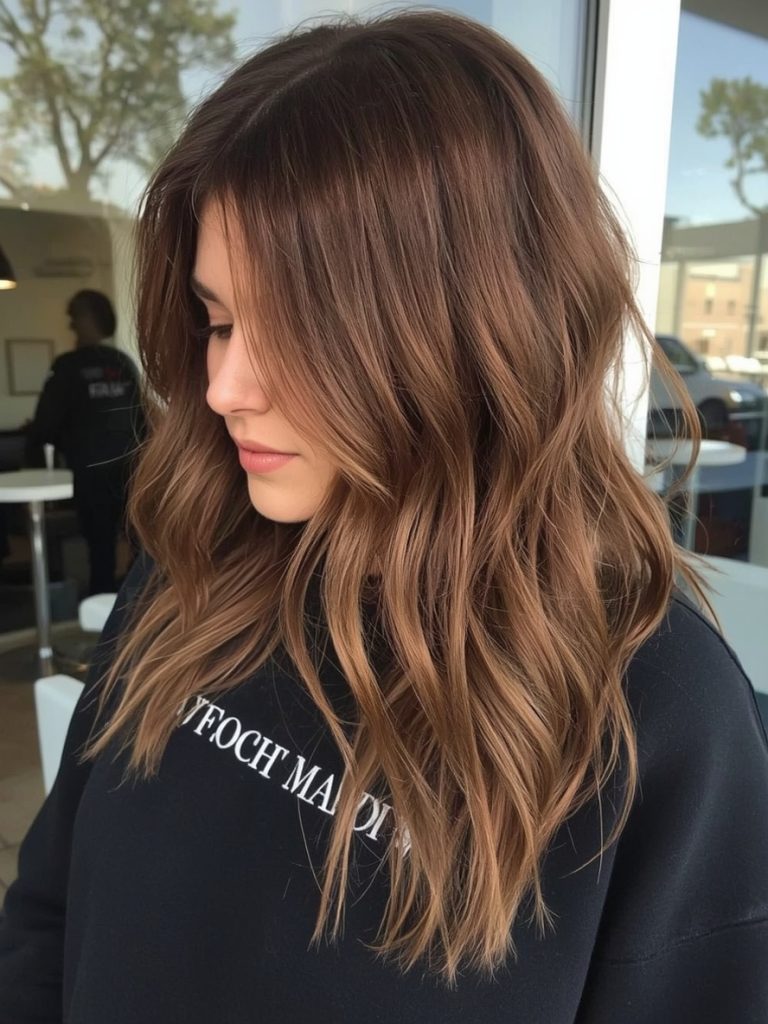 Chocolate Copper Hair: Highlights and Lowlights Combo