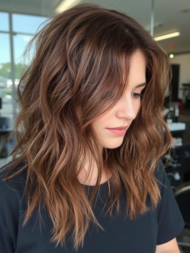 Chocolate Copper Hair: Reverse Balayage