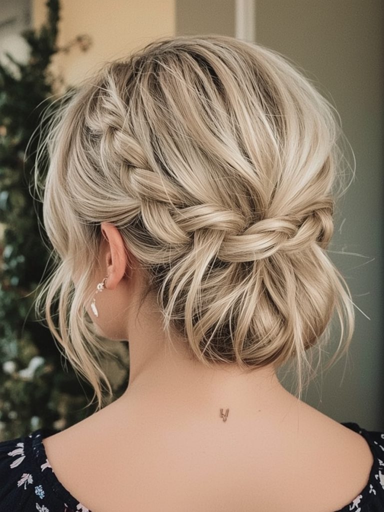Easy Summer Hairstyle: Top Knot with Bangs