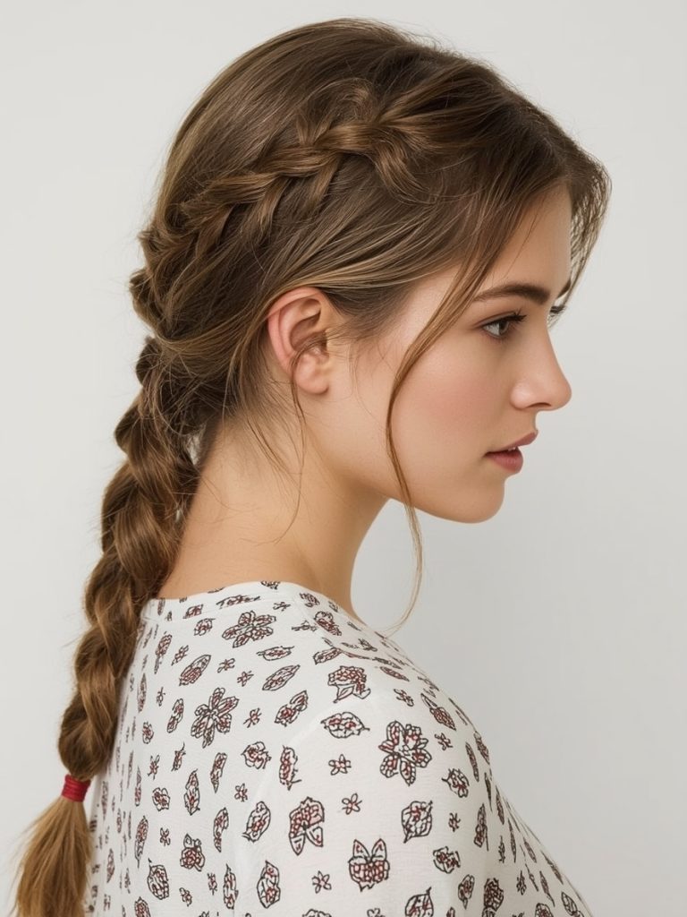 Easy Summer Hairstyle: Side Fishtail Braid