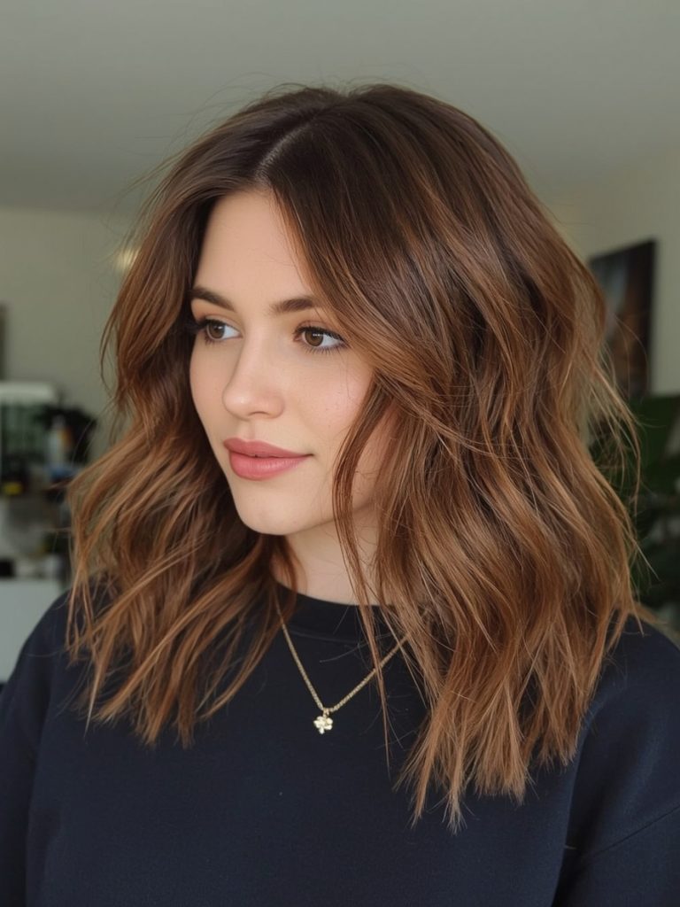 Chocolate Copper Hair: Color Blocking