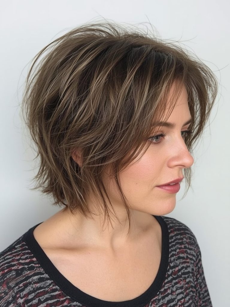 Hairstyles For Thin Hair Fine Over 50: Long Pixie with Undercut