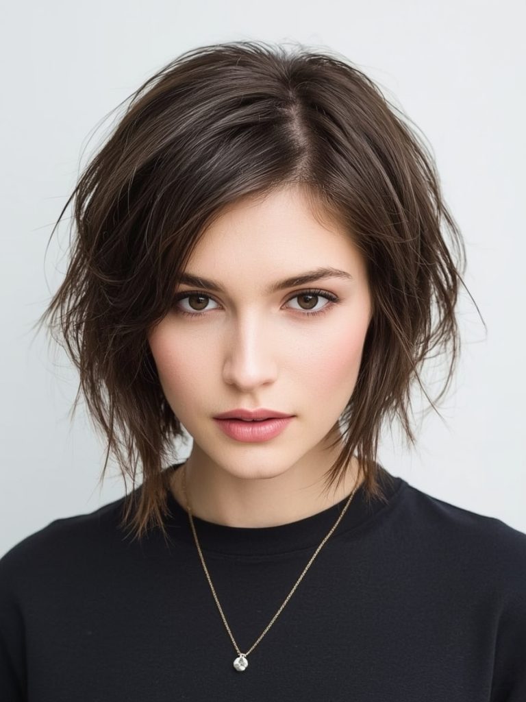 Shoulder Length Twisted Hairstyle for Thin Fine Hair