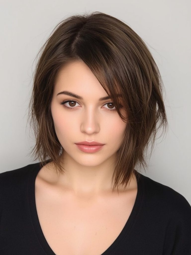 Shoulder Length Braided Hairstyle for Thin Fine Hair