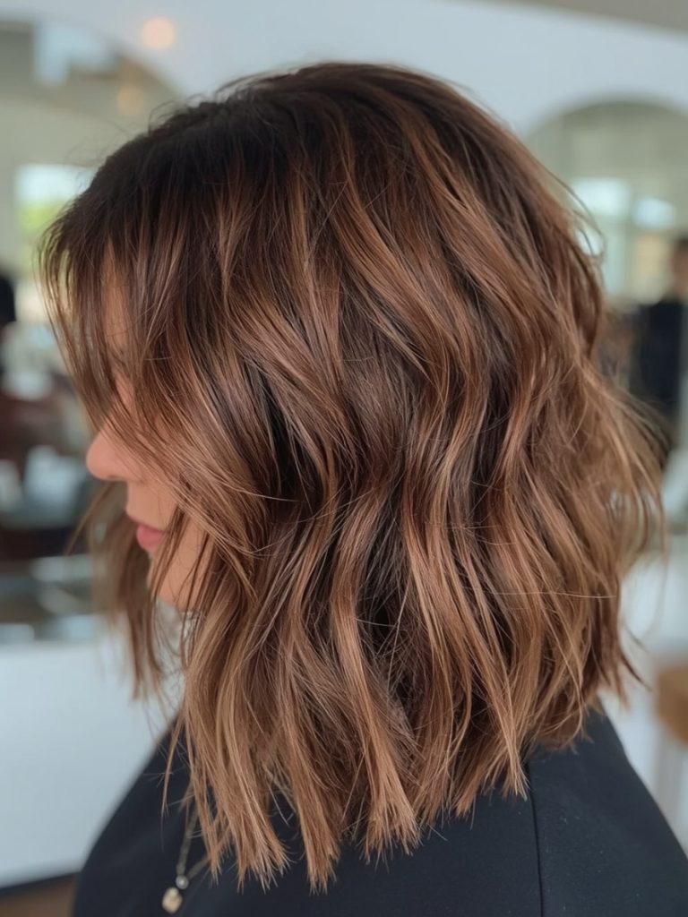 Chocolate Copper Hair: Face-Framing Highlights
