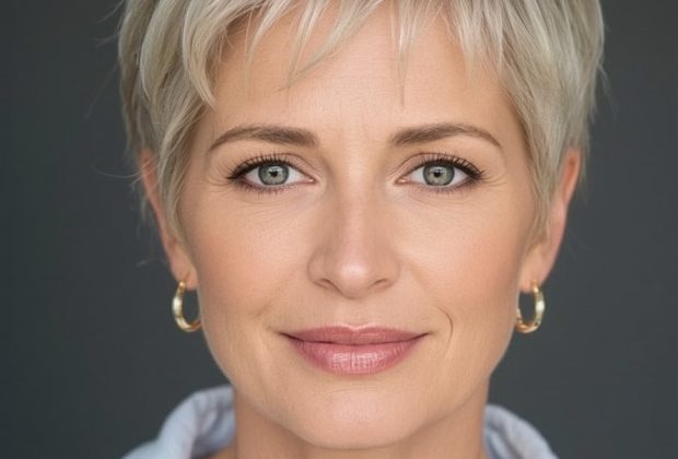 Hairstyles For Thin Hair Fine Over 50: Soft Waves with a Center Part
