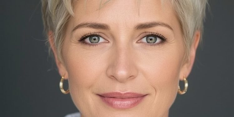 Hairstyles For Thin Hair Fine Over 50: Soft Waves with a Center Part