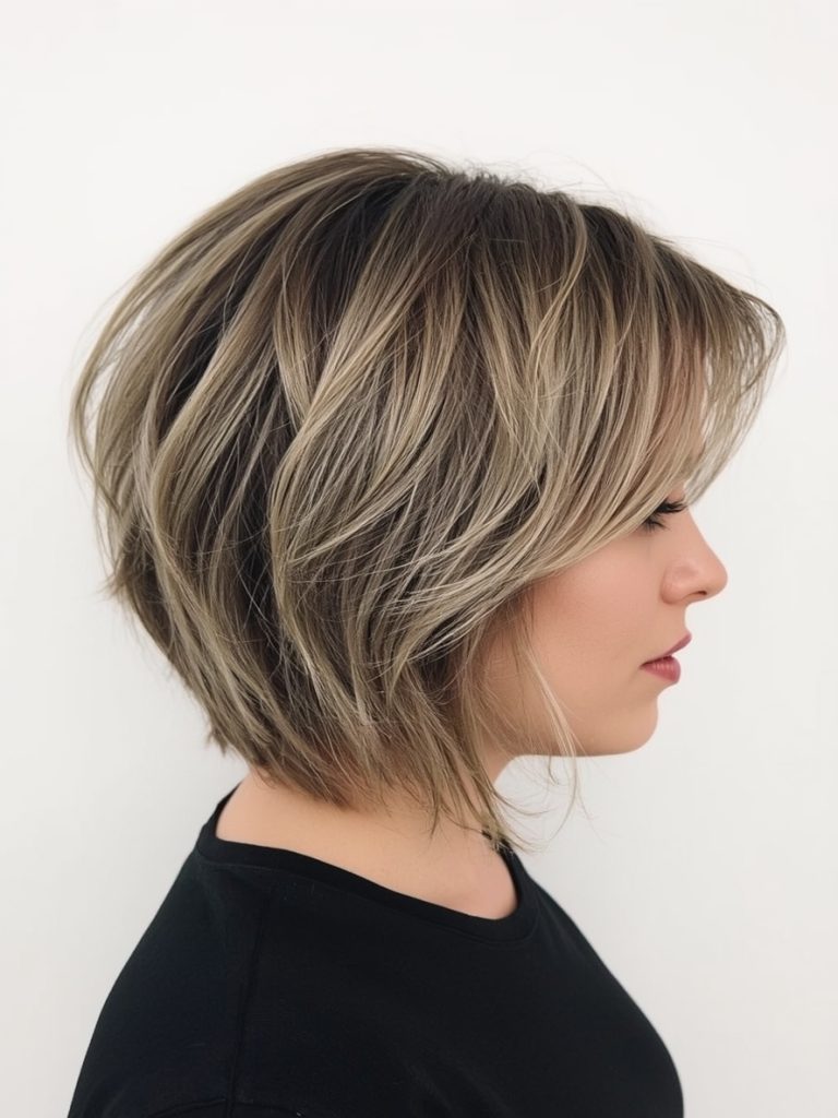 Shoulder Length Hair Thin Fine: Asymmetrical Bob