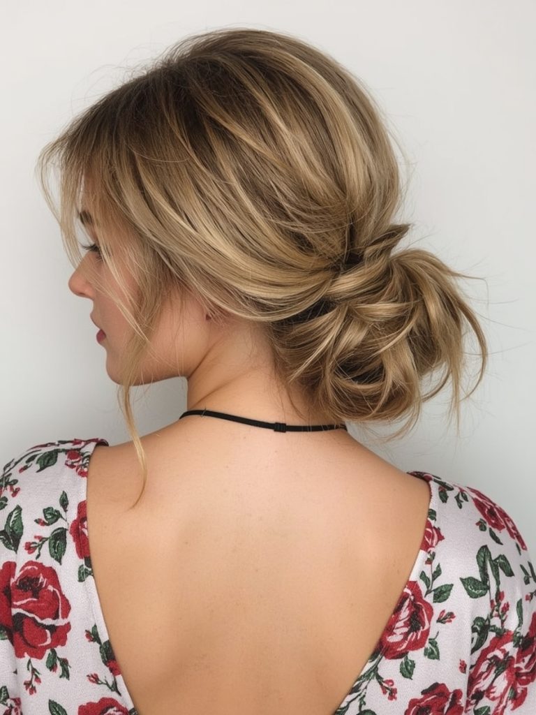Easy Summer Hairstyle: Low Side Braid