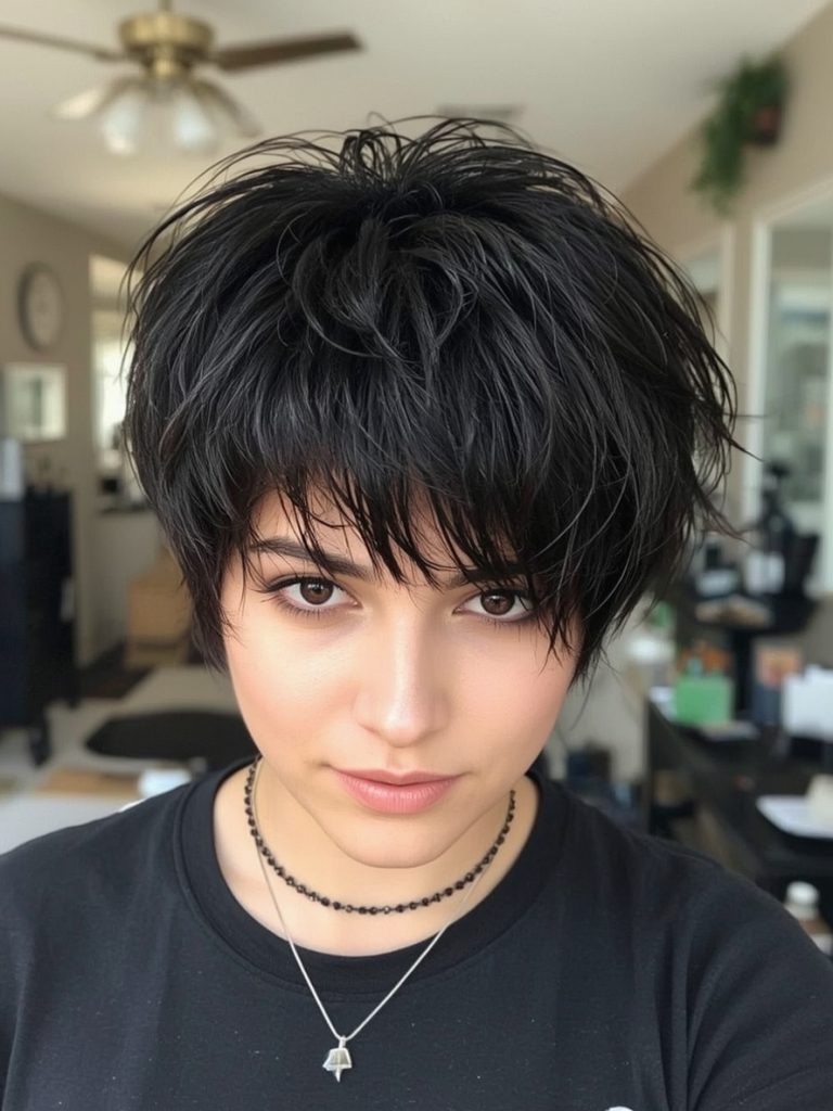 The Deep-Part Spike: A Spiky Pixie Haircut Spikes