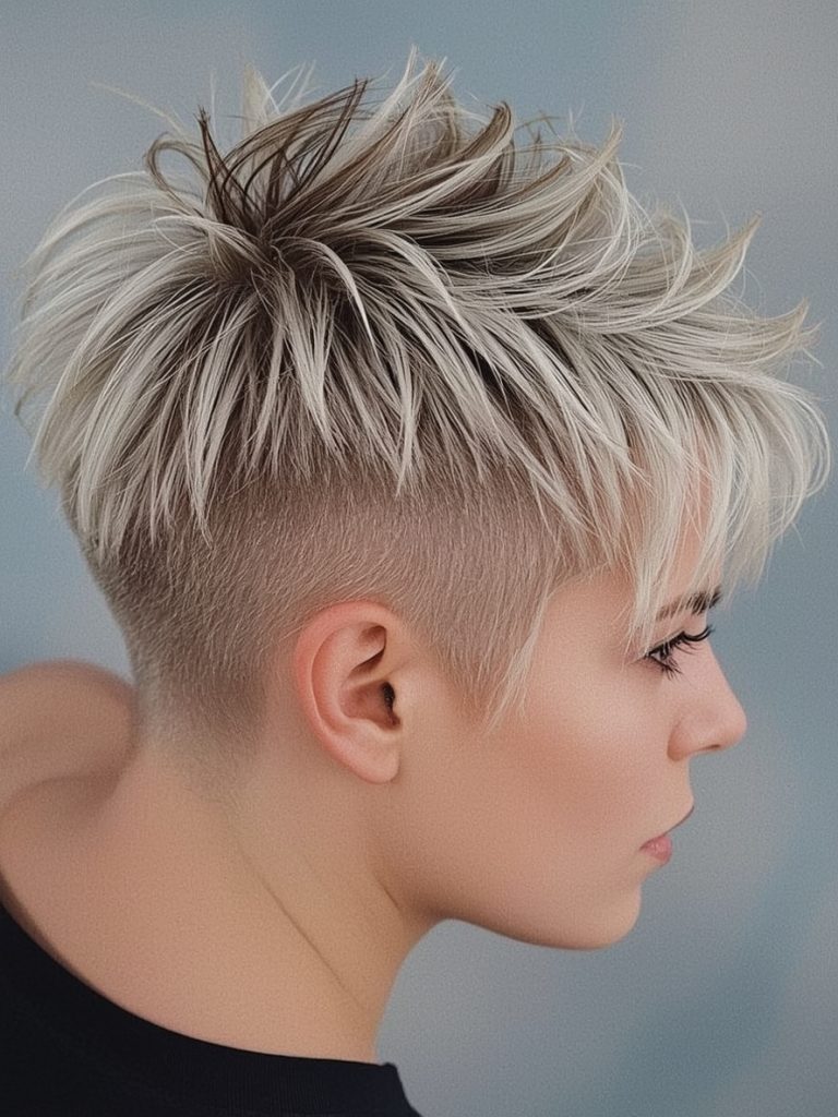 The Feathered Spike: A Spiky Pixie Haircut Spikes