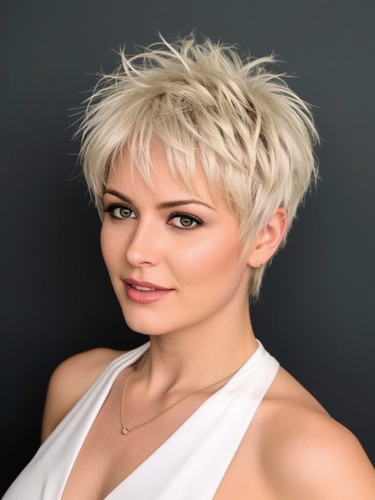 Layered Spike: A Spiky Pixie Haircut Spikes