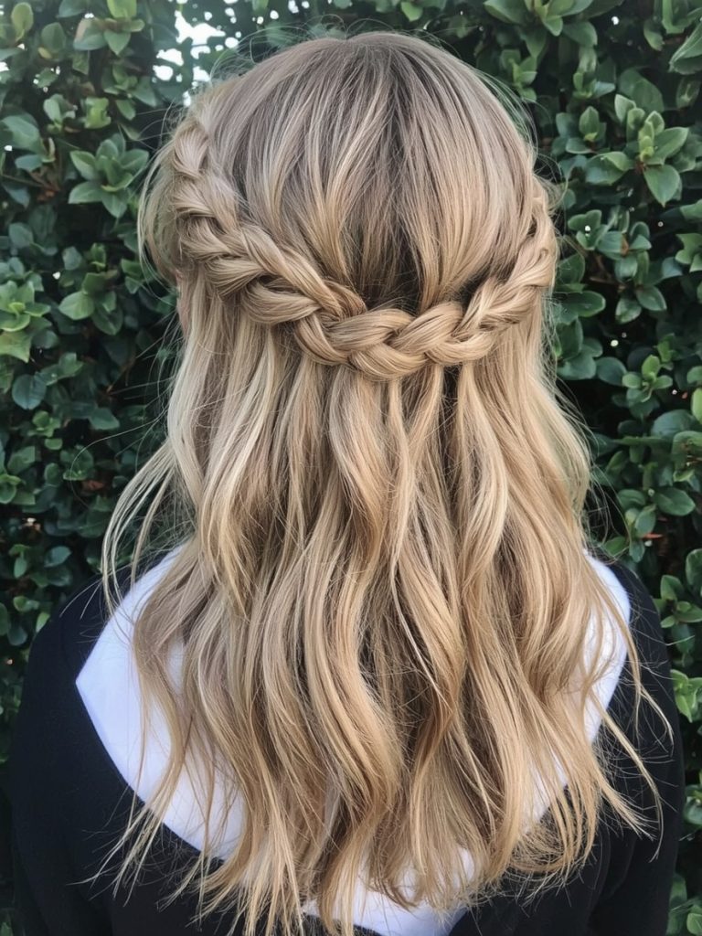 Easy Summer Hairstyle: High Ponytail with Scarf