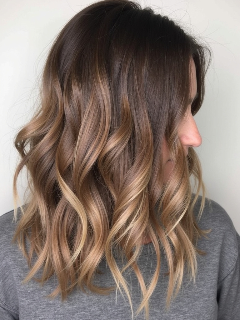 Dimensional Caramel Balayage