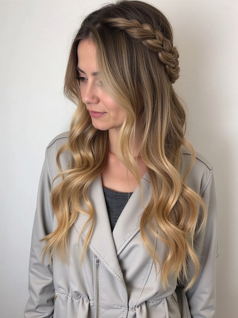 Long Haircut Ideas with Braided Accents