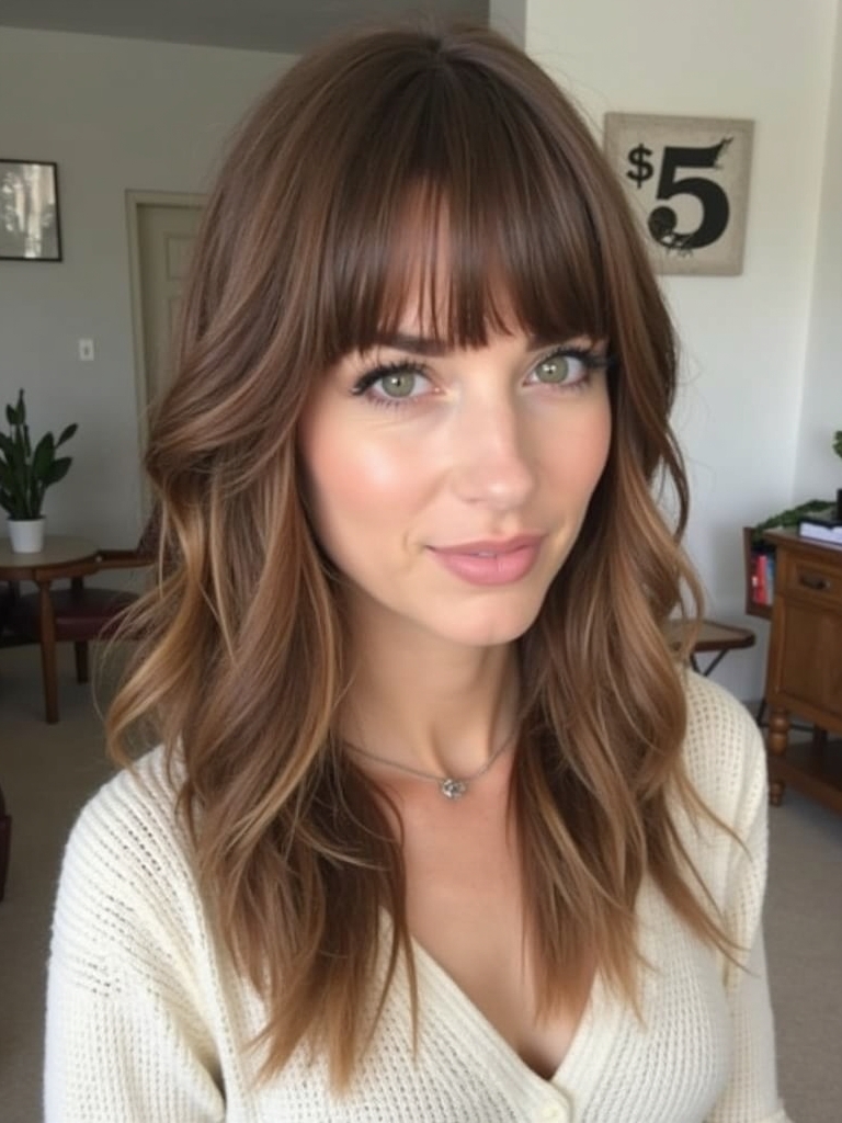 Long Haircut Ideas with a Deep Side Part