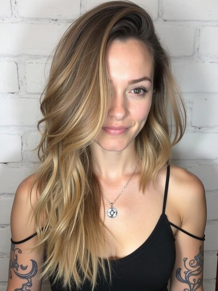 Long Haircut Ideas with a Center Part