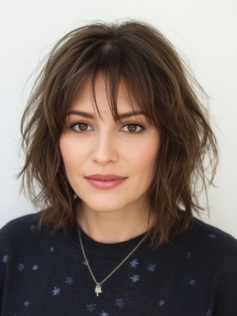 Hairstyle For Thin Fine Hair Over 50: French Bob