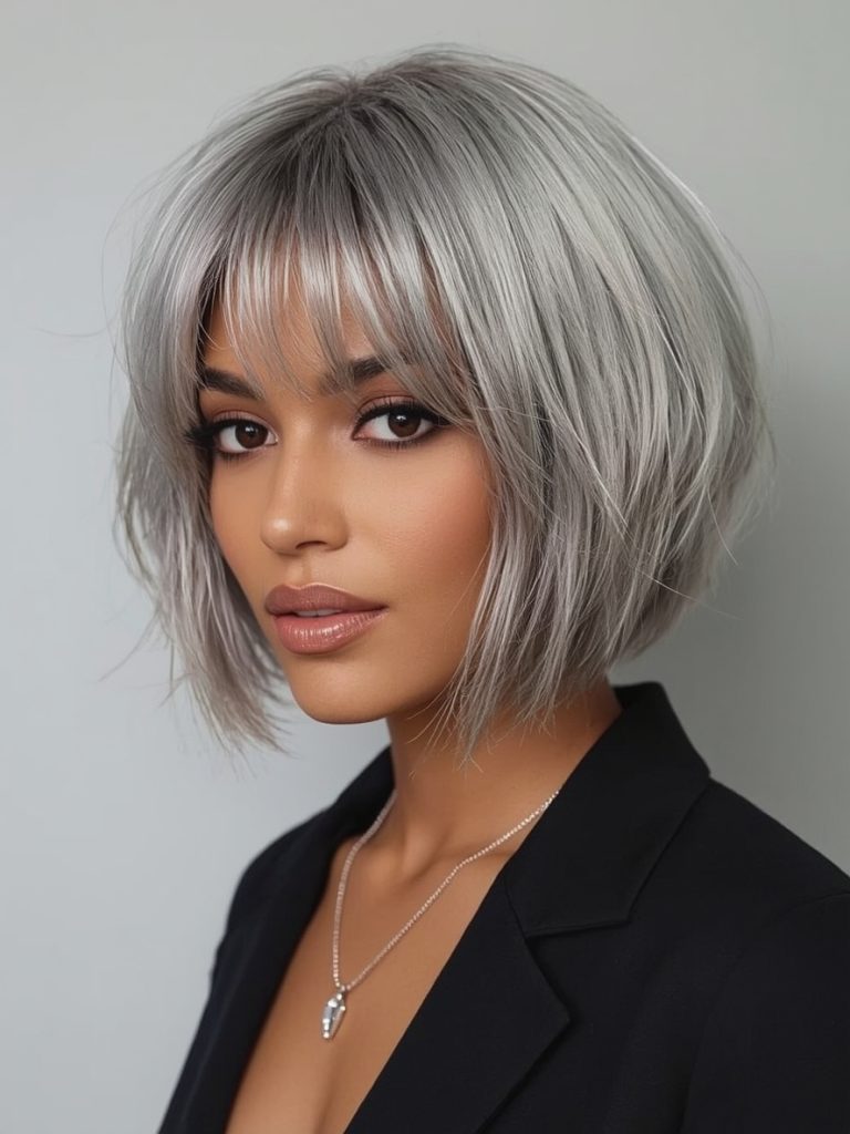 Silver Mohawk on Dark Skin