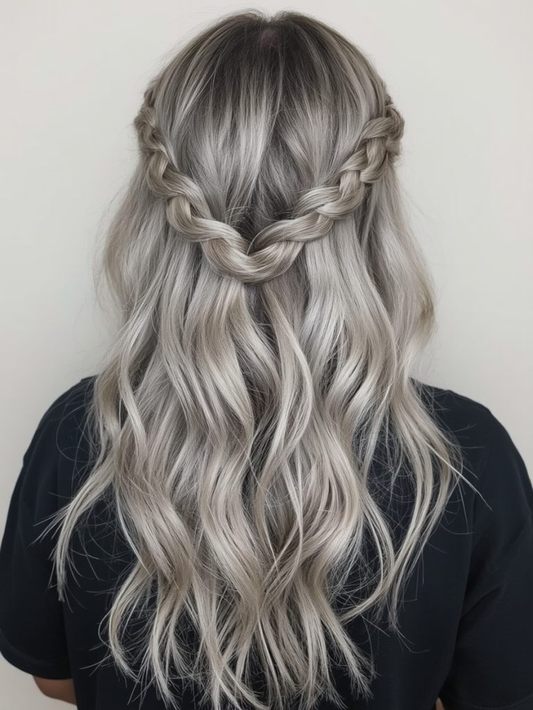 Silver Finger Waves on Dark Skin