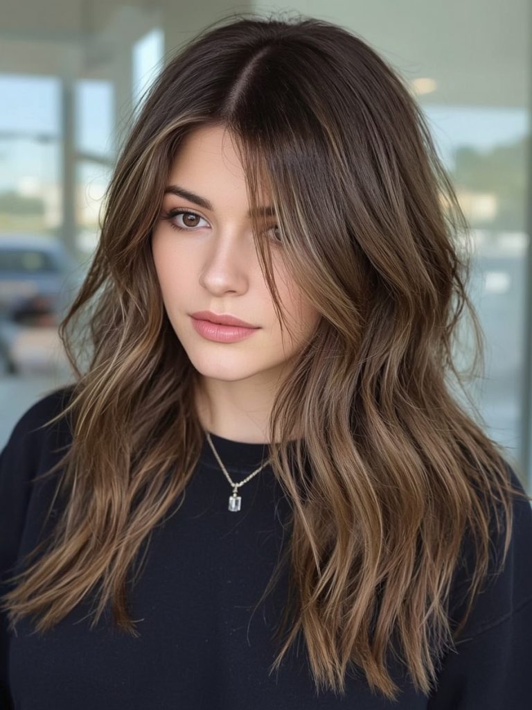 Brunette Summer Hair 2025: Accessorized Brunette Hair