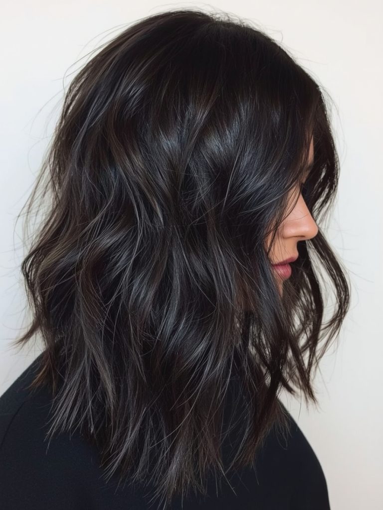 Brunette Summer Hair 2025: Half-Up Half-Down Brunette Hairstyle