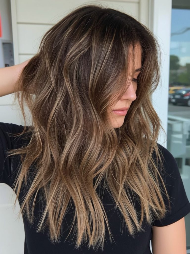 Brunette Summer Hair 2025: Brunette Bob with Bangs