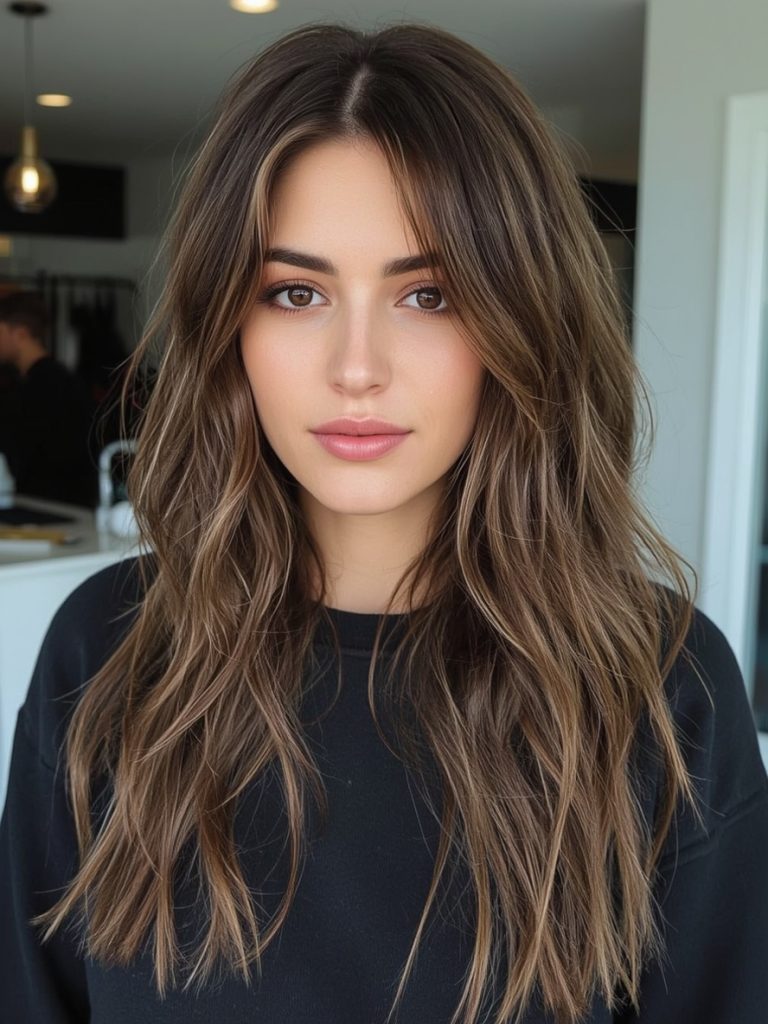 Brunette Summer Hair 2025: Brunette Shag Haircut