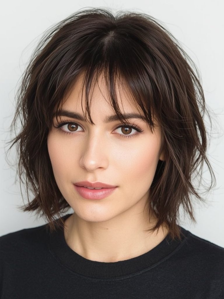 The Center-Part Bob for Thin Hair Older Women