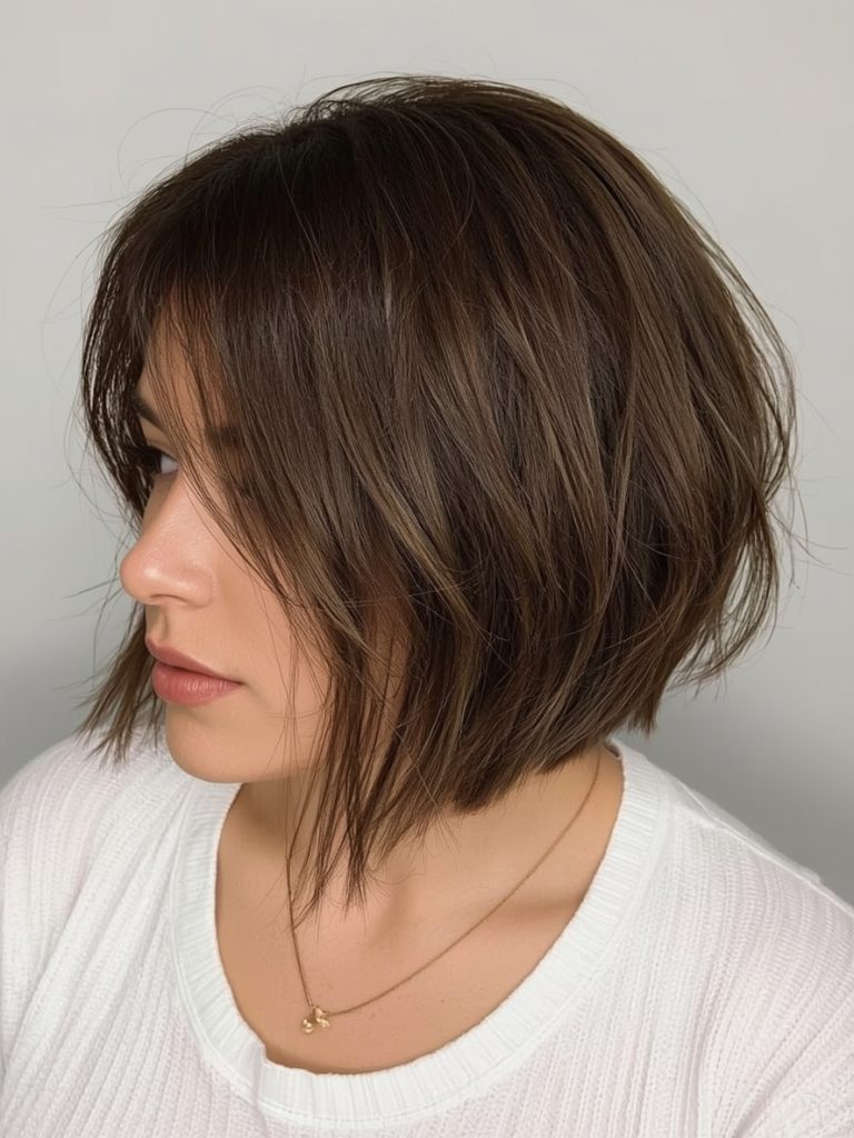 The Choppy Bob for Thin Hair Older Women