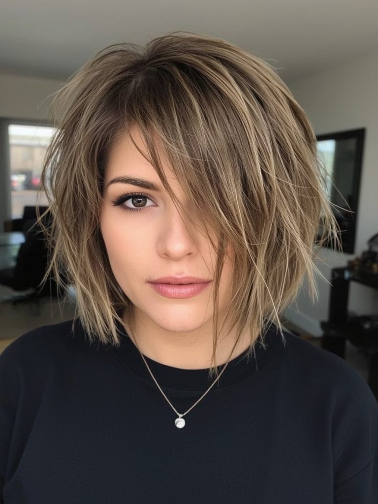 The Undercut Bob for Thin Hair Older Women