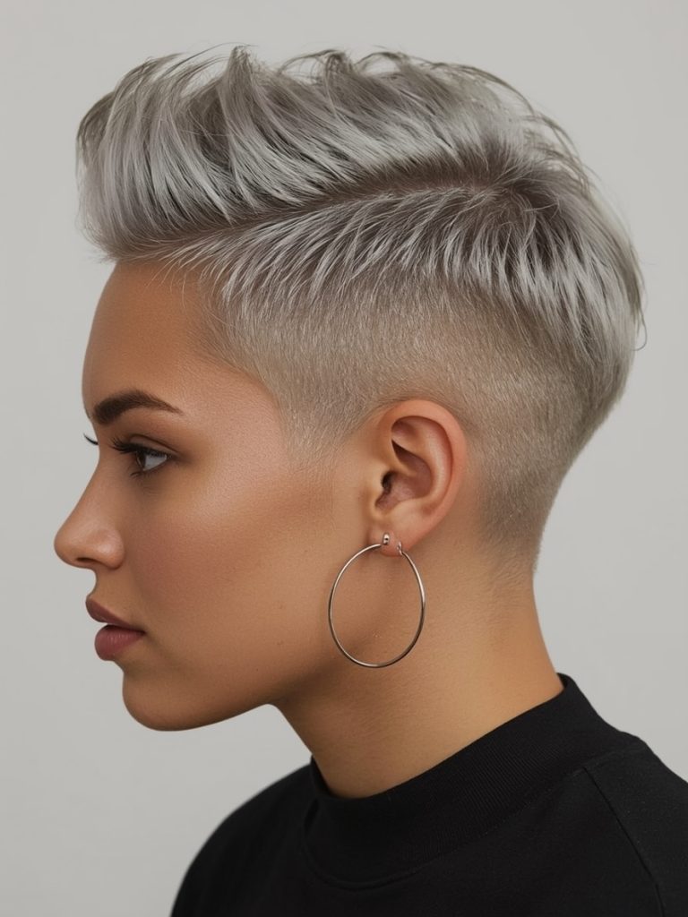 Silver Crown Braid on Dark Skin