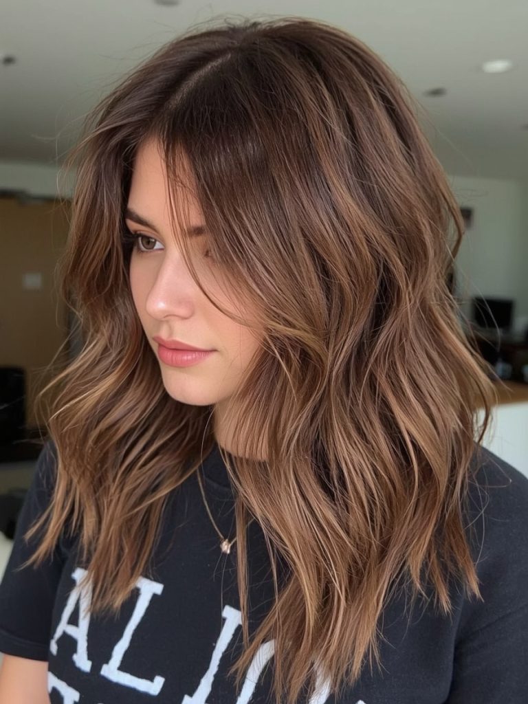 Brunette Summer Hair 2025: Copper and Chestnut Blend