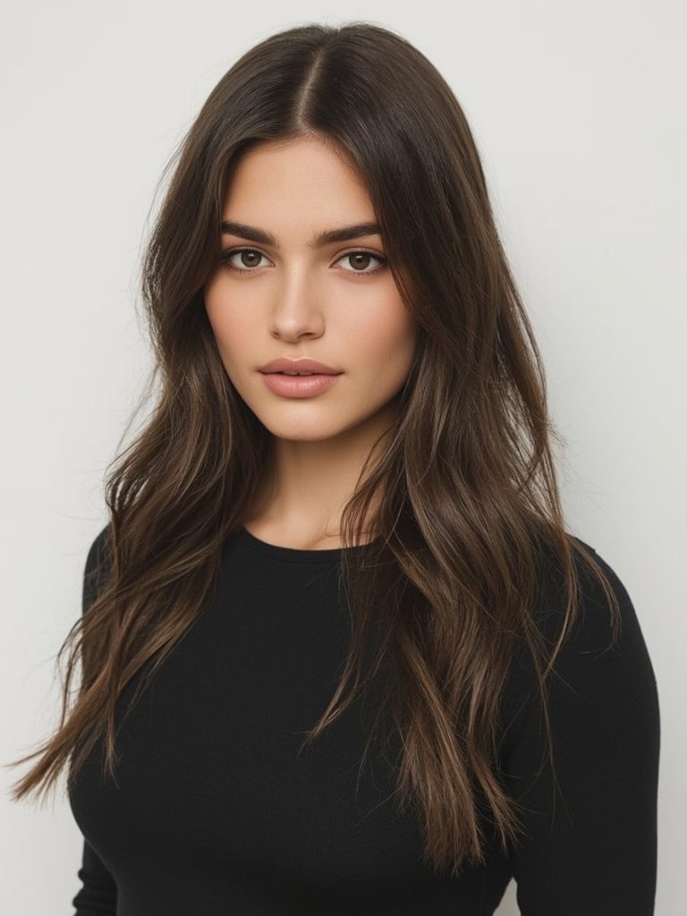 Brunette Summer Hair 2025: Low-Maintenance Ribboned Brunette
