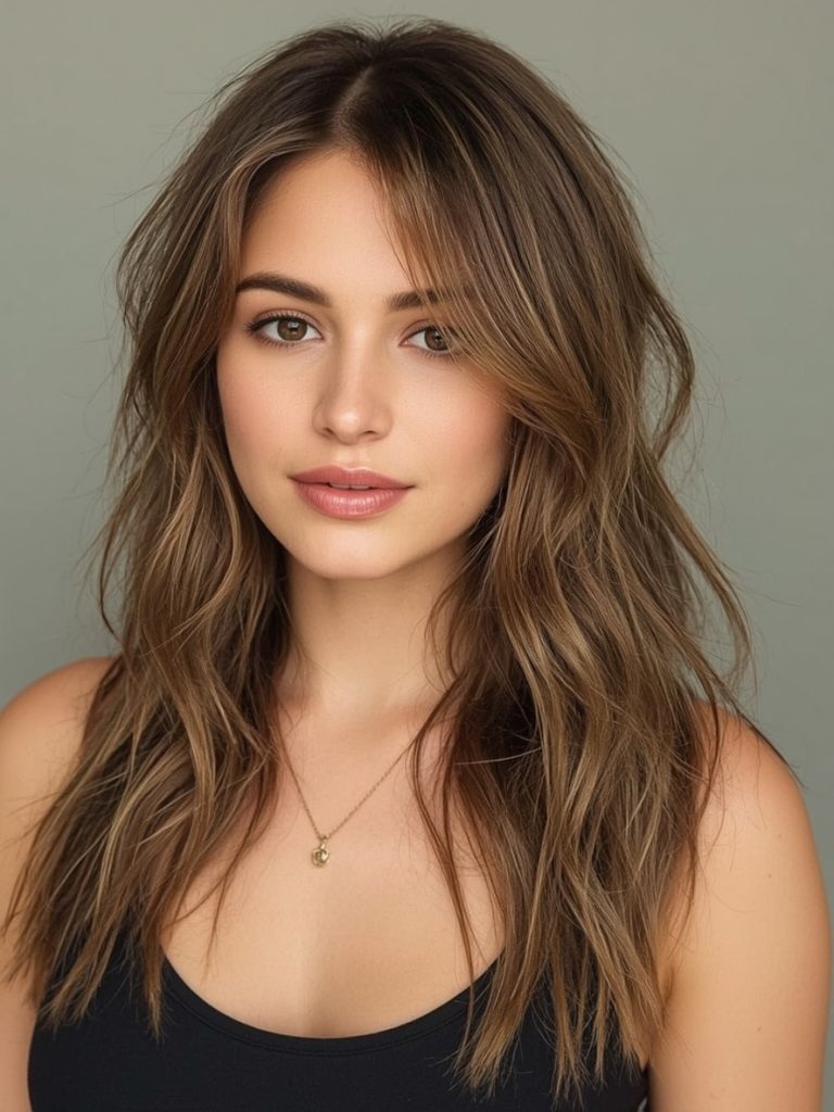 Brunette Summer Hair 2025: Shadow Root with Honey Highlights