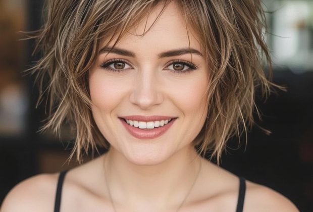Hairstyle For Thin Fine Hair Over 50: Side Swept Pixie