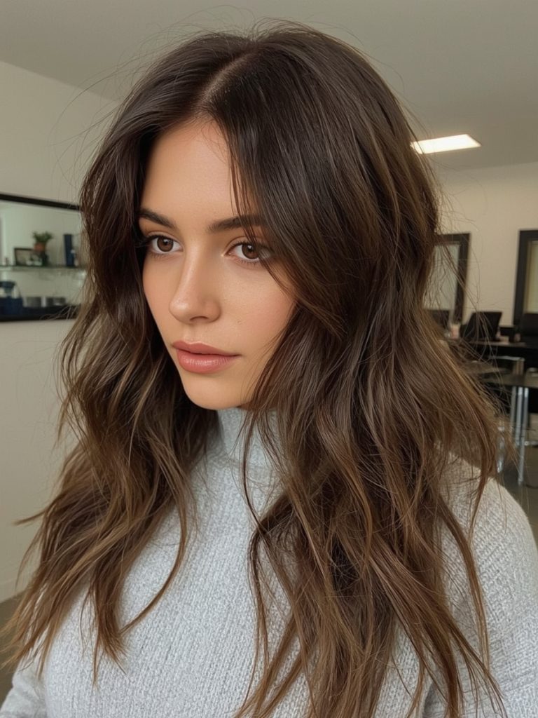 Brunette Summer Hair 2025: Espresso with Mocha Lowlights