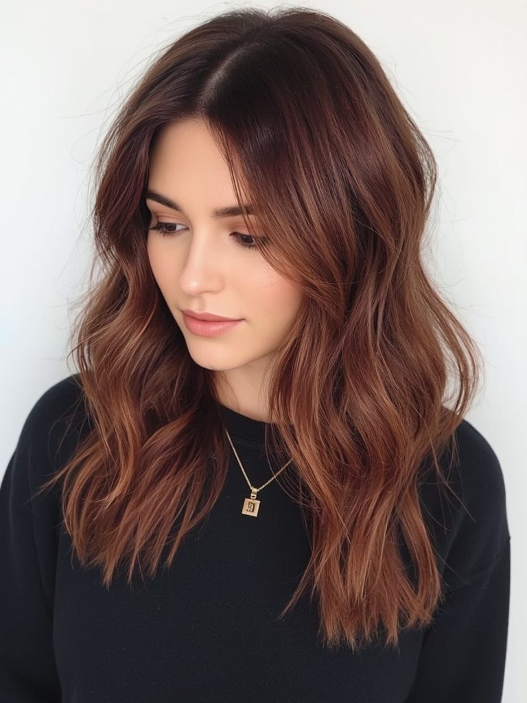 Brunette Summer Hair 2025: Sun-Drenched Sombre