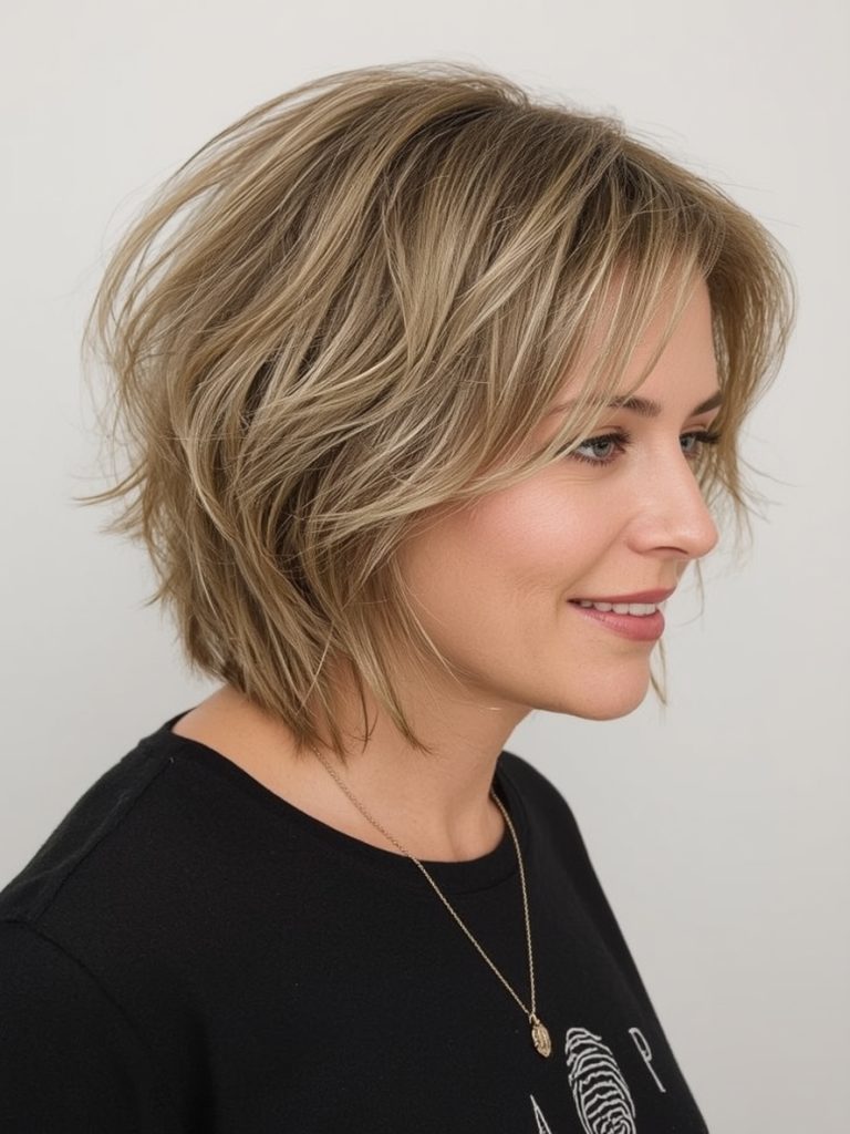 Hairstyle For Thin Fine Hair Over 50: Spiky Pixie